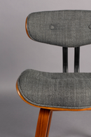 50s Inspired Padded Dining Chair | Dutchbone Blackwood | Oroatrade.com