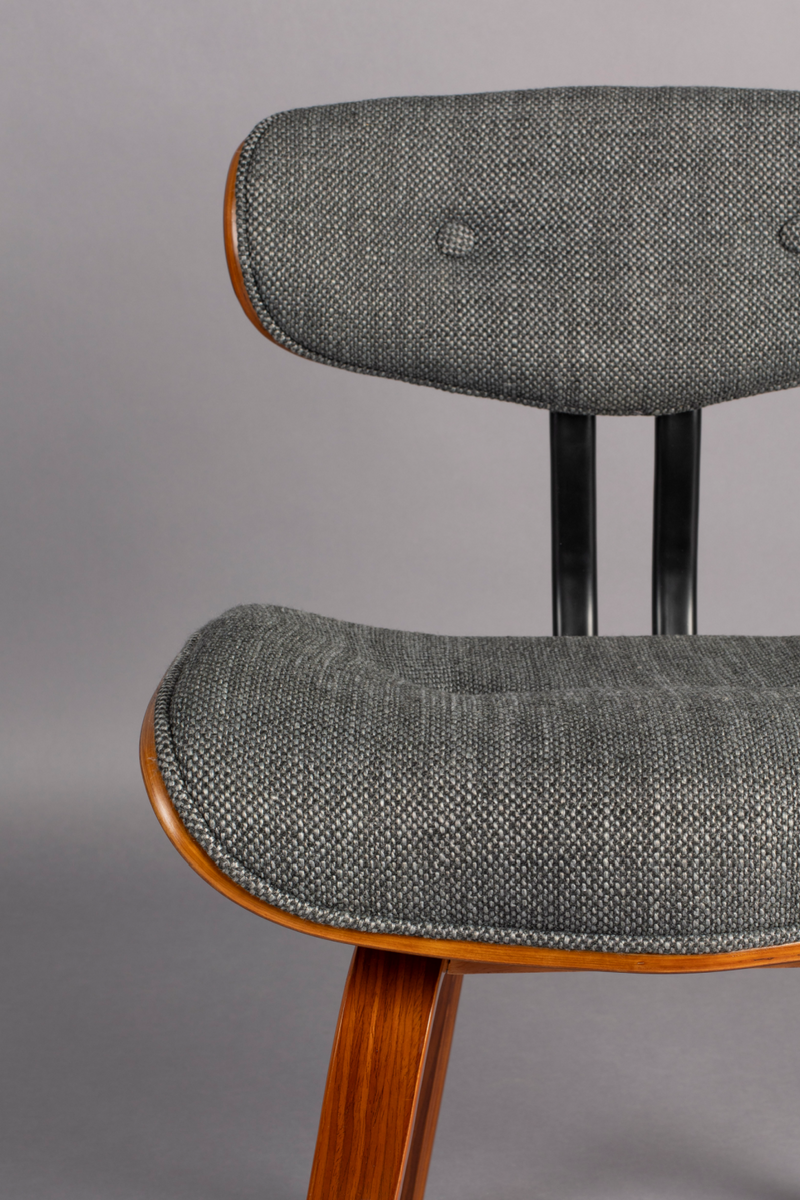 Poplar Wood Side Chair | Dutchbone Blackwood
