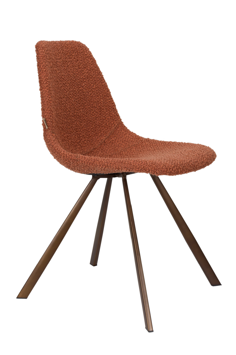 Bouclé Bucket Dining Chair (2) | Dutchbone Franky | Oroatrade.com