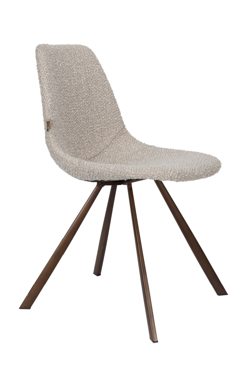 Bouclé Bucket Dining Chair (2) | Dutchbone Franky | Oroatrade.com