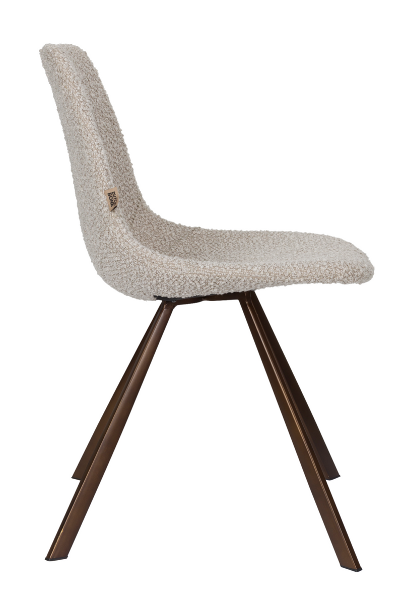 Bouclé Bucket Dining Chair (2) | Dutchbone Franky | Oroatrade.com