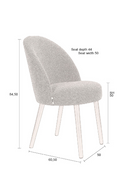 Fabric Upholstered Dining Chairs (2) | Dutchbone Barbara | Oroatrade.com