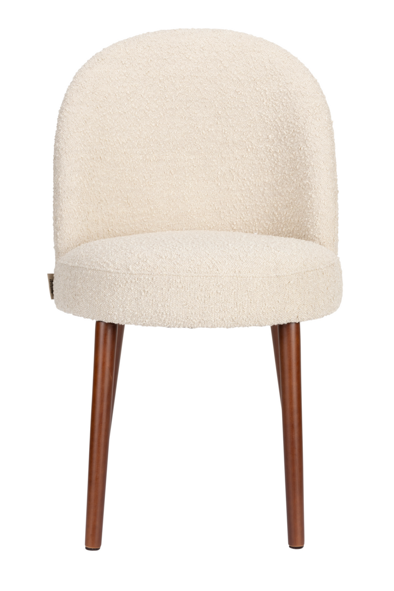 Bouclé Curved Dining Chair (2) | Dutchbone Barbara | Oroatrade.com