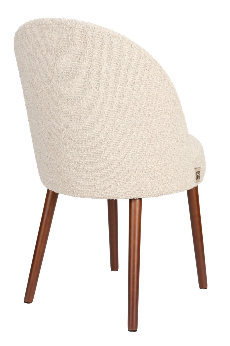 Bouclé Curved Dining Chair (2) | Dutchbone Barbara | Oroatrade.com