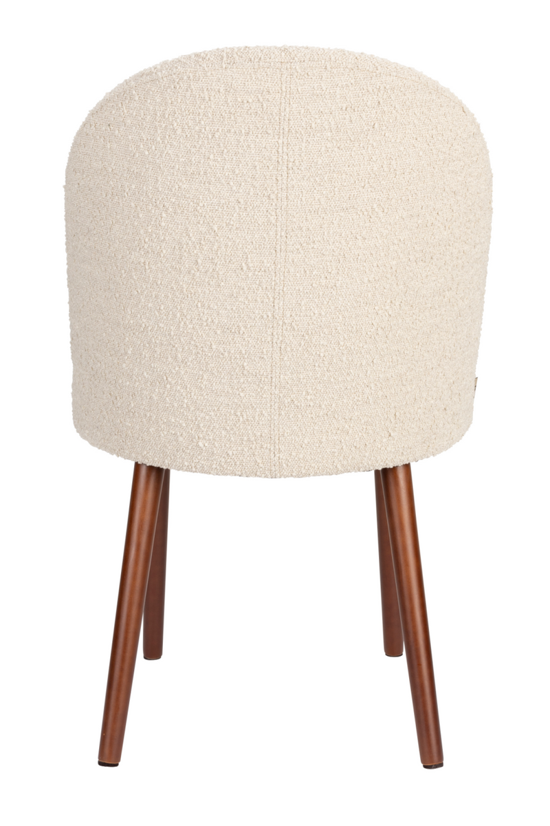 Bouclé Curved Dining Chair (2) | Dutchbone Barbara | Oroatrade.com