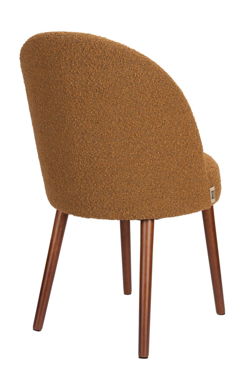 Bouclé Curved Dining Chair (2) | Dutchbone Barbara | Oroatrade.com