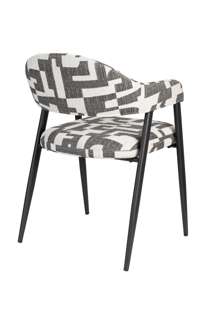 Graphic Patterned Dining Chair (2) | Dutchbone Miyo | Oroatrade.com