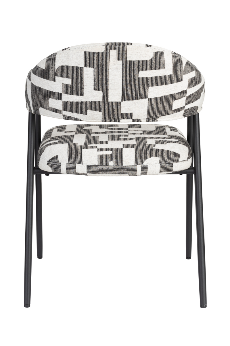 Graphic Patterned Dining Chair (2) | Dutchbone Miyo | Oroatrade.com