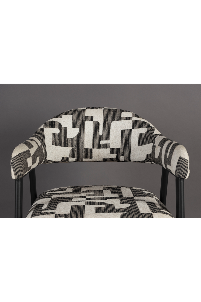 Graphic Patterned Dining Chair (2) | Dutchbone Miyo | Oroatrade.com