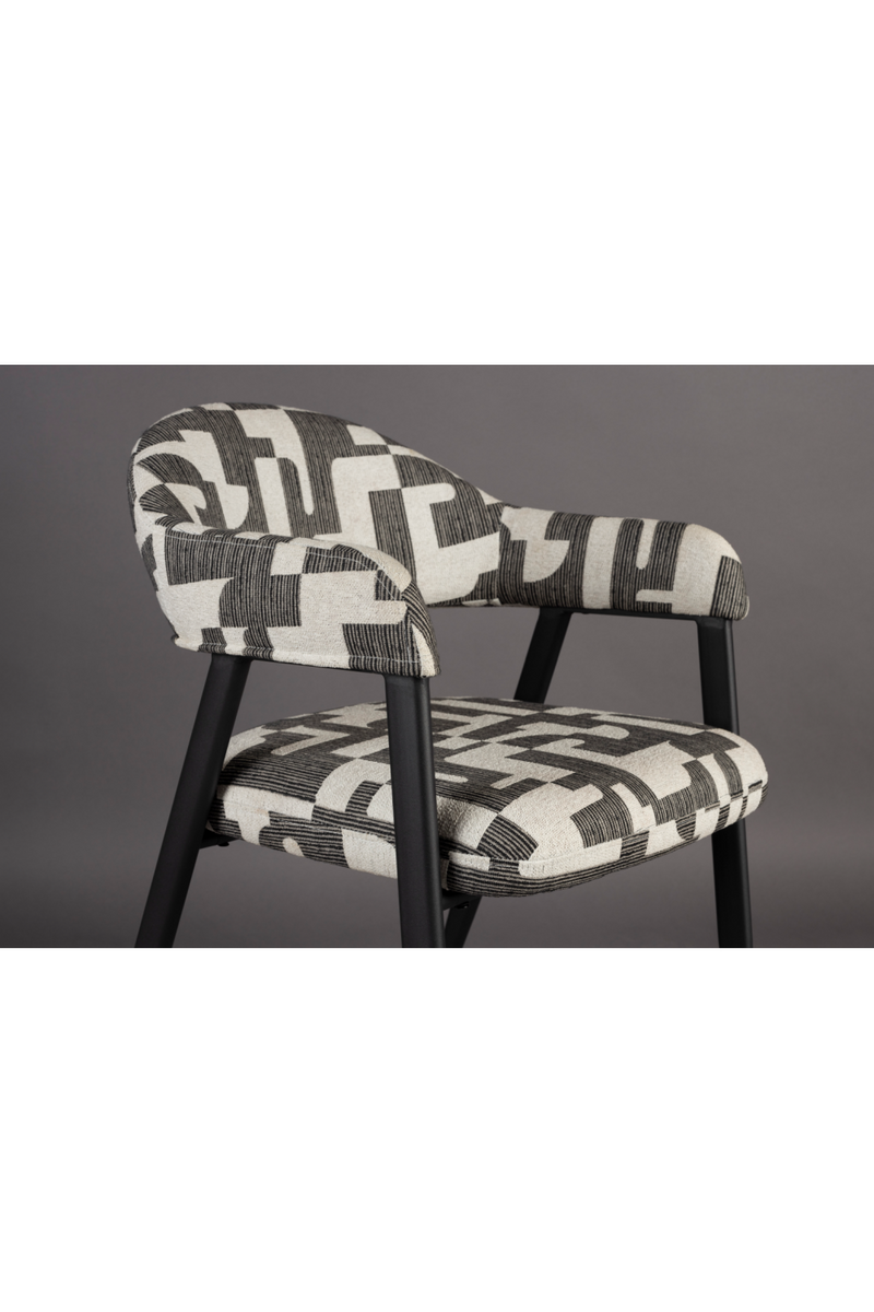 Graphic Patterned Dining Chair (2) | Dutchbone Miyo | Oroatrade.com