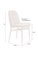 Fabric Upholstered Dining Chair (2) | Dutchbone Jade | Oroatrade.com