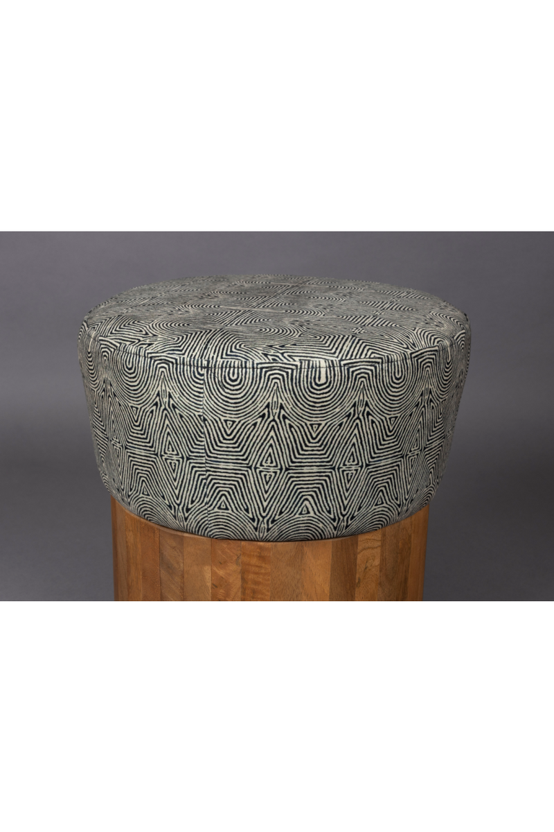 Graphic Print Stool | Dutchbone Fragment | Oroatrade.com