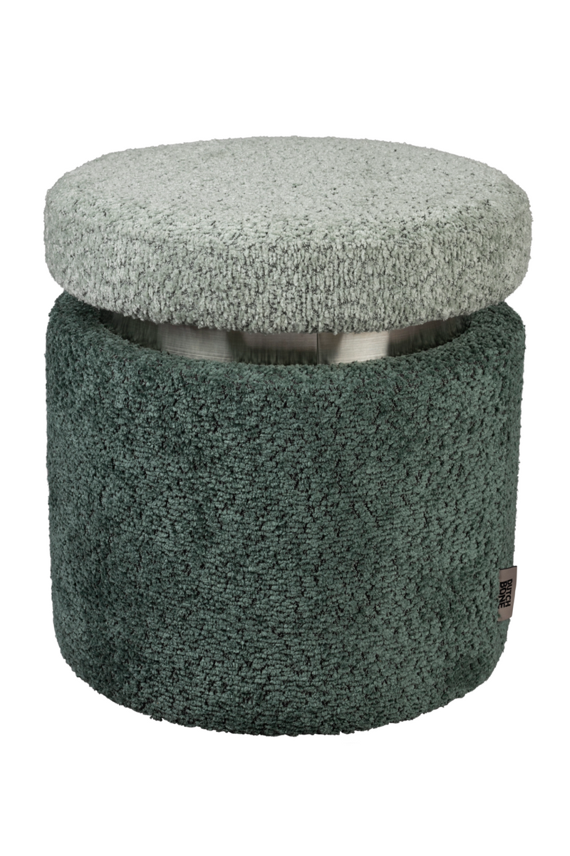 Bouclé Cylindrical Stool | Dutchbone Sen | Oroatrade.com