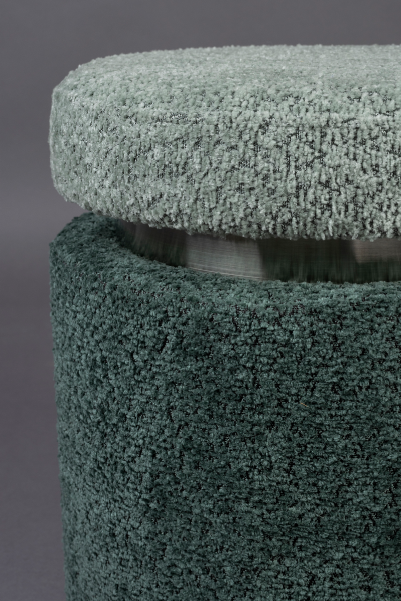 Bouclé Cylindrical Stool | Dutchbone Sen | Oroatrade.com