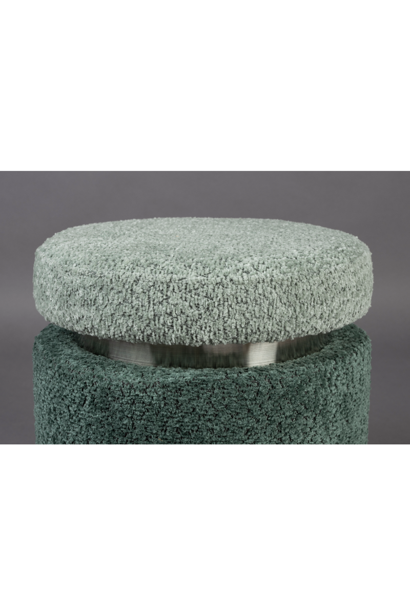 Bouclé Cylindrical Stool | Dutchbone Sen | Oroatrade.com