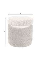 Two-Toned Boucle Stool | Dutchbone Sen | Oroatrade.com