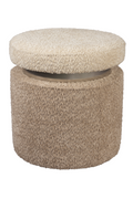 Bouclé Cylindrical Stool | Dutchbone Sen | Oroatrade.com