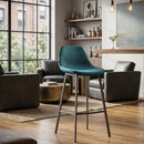 Velvet Upholstered Bar Stools (2) | Dutchbone Franky