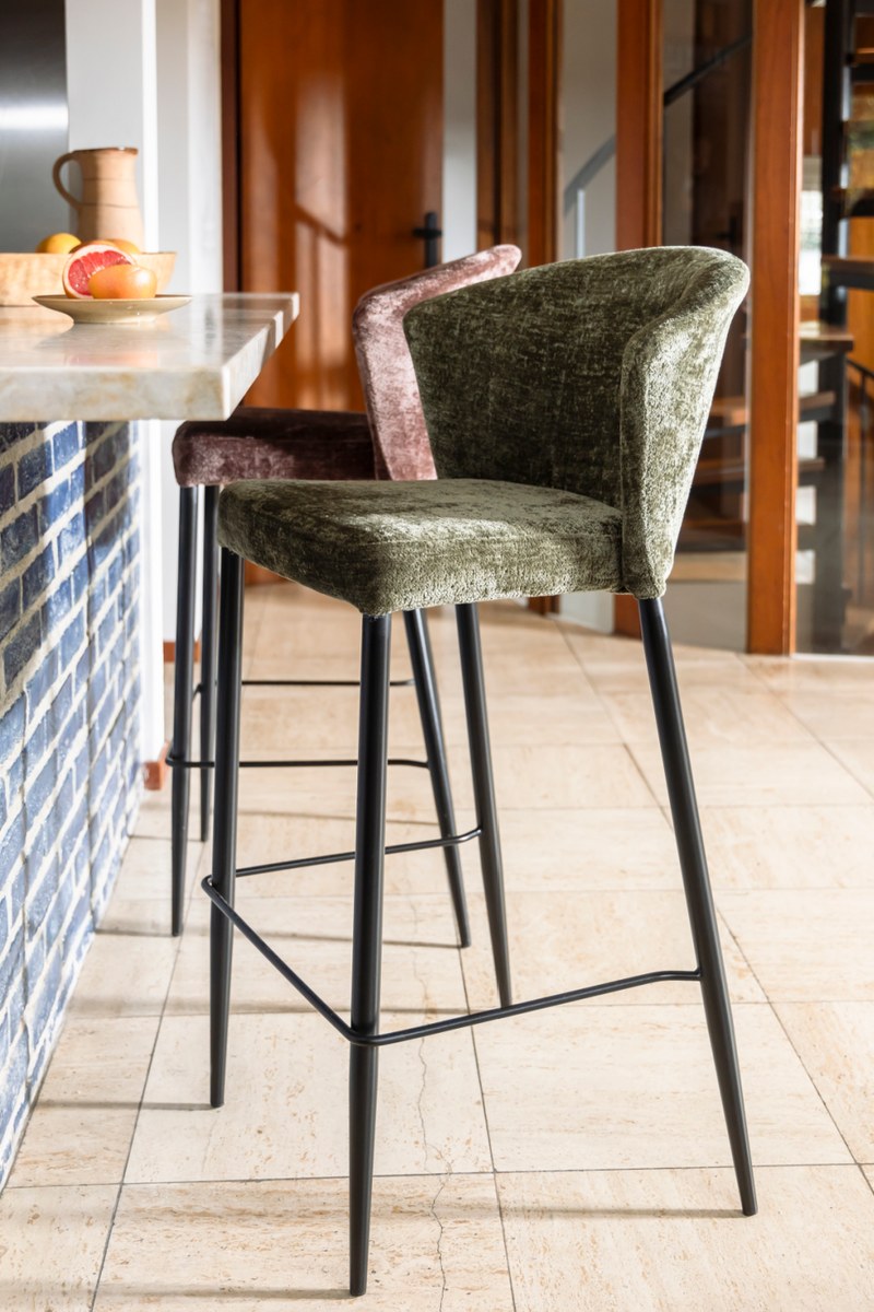 Upholstered Counter Stools (2) | Dutchbone Georgia | Oroatrade.com