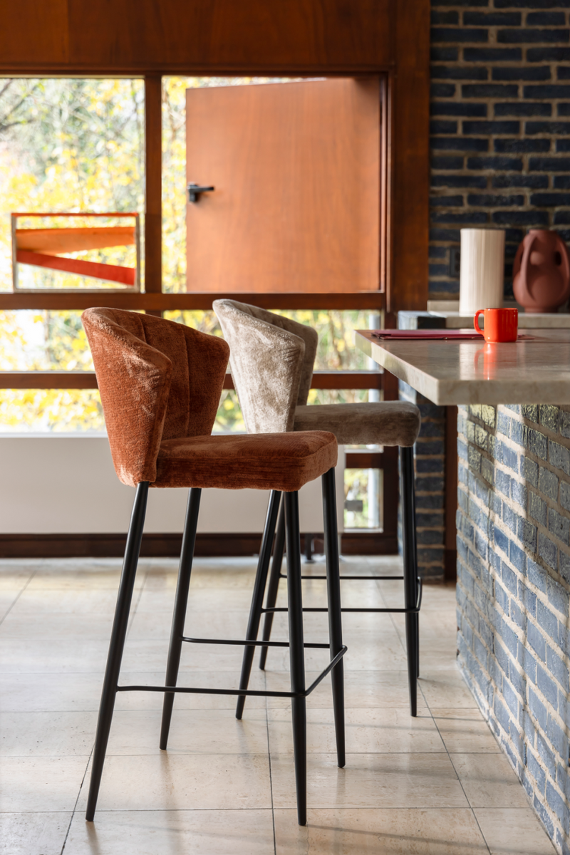 Upholstered Counter Stools (2) | Dutchbone Georgia | Oroatrade.com