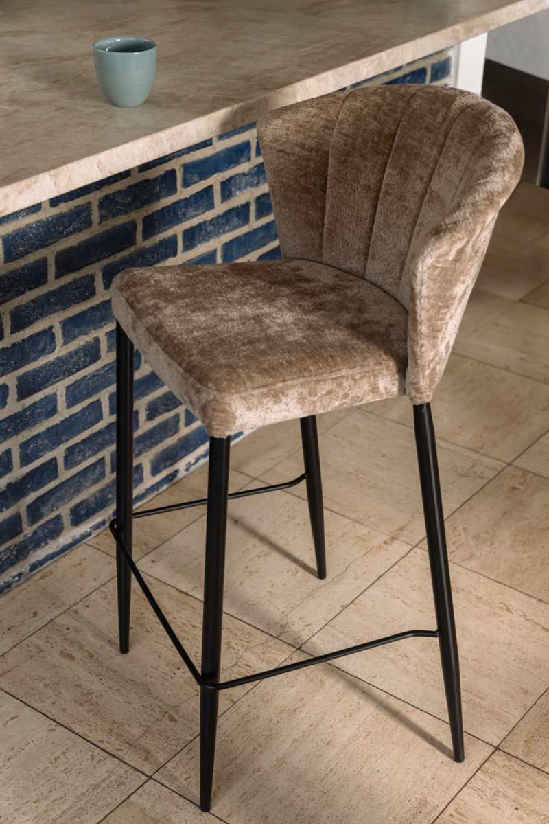 Upholstered Counter Stools (2) | Dutchbone Georgia