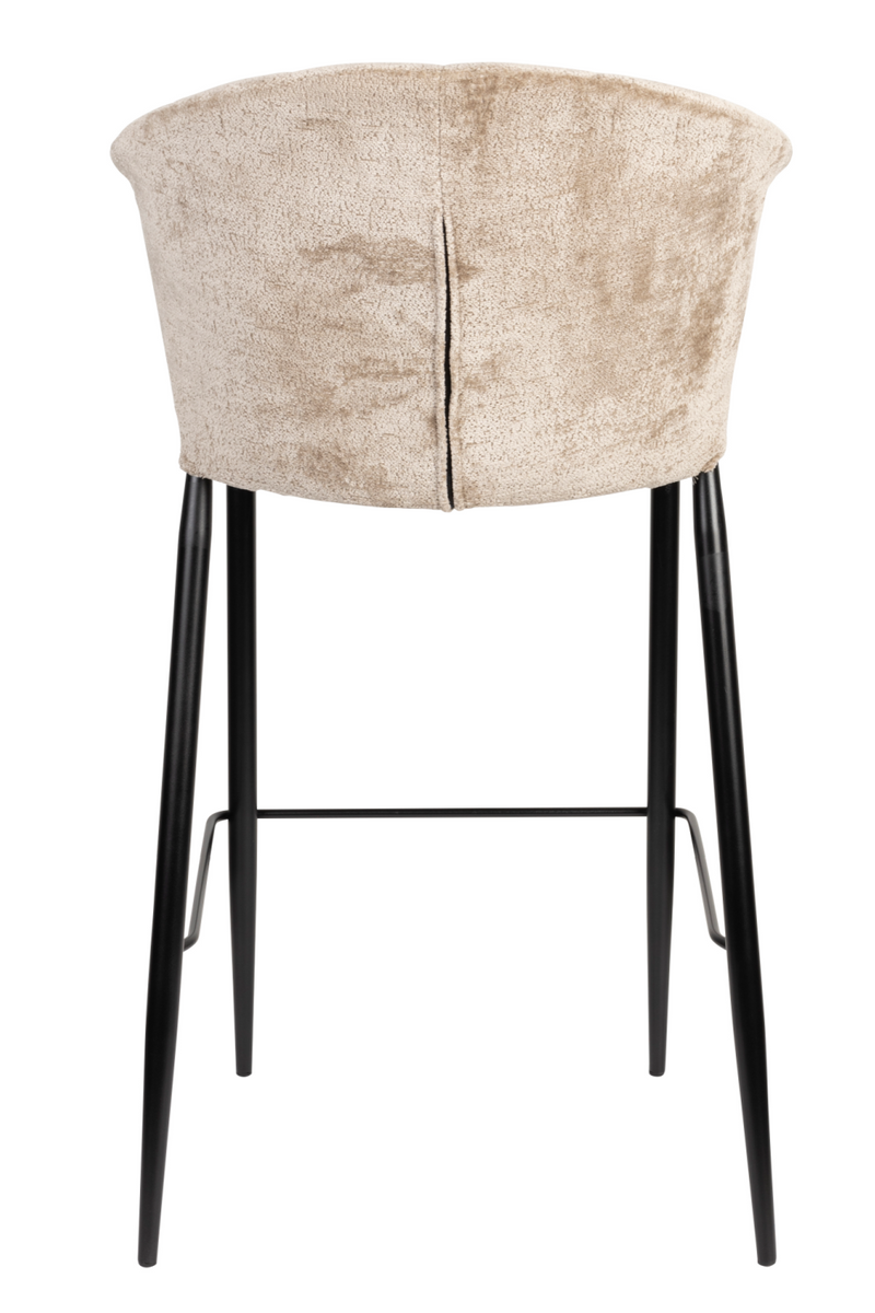 Beige Velvet Counter Stools (2) | Dutchbone Georgia | Oroatrade.com