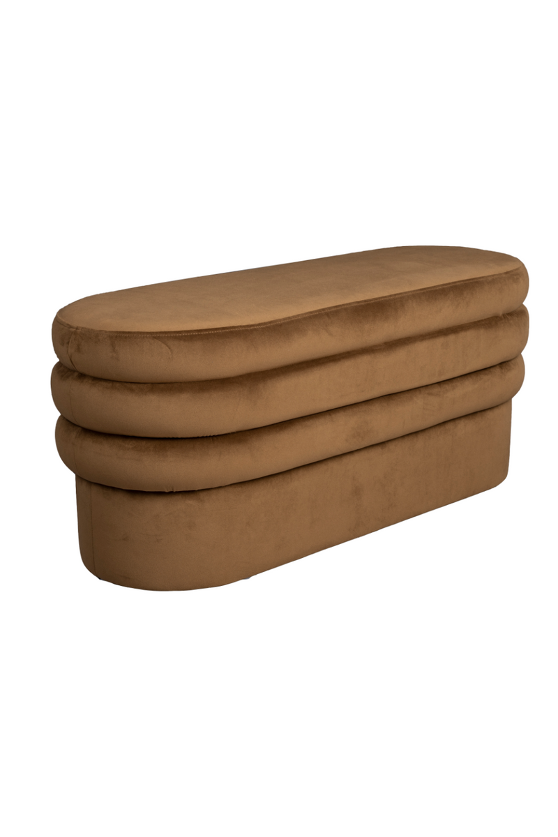 Upholstered Oval Bench | Dutchbone Aditi | Oroatrade.com