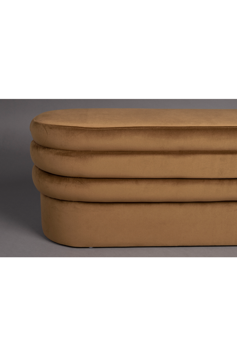 Upholstered Oval Bench | Dutchbone Aditi | Oroatrade.com