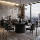 Hospitality furniture - Round Black Coffee Table - www.oroatrade.com