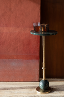 Marble Pedestal Side Table | Dutchbone Everest | Oroatrade.com