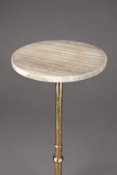 Marble Pedestal Side Table | Dutchbone Everest | Oroatrade.com
