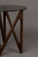 Round Glass Retro Side Table | Dutchbone Naia | Oroatrade.com