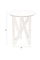 Round Glass Retro Side Table | Dutchbone Naia | Oroatrade.com