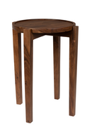 Brown Acacia Side Table | Dutchbone Shane | Oroatrade.com