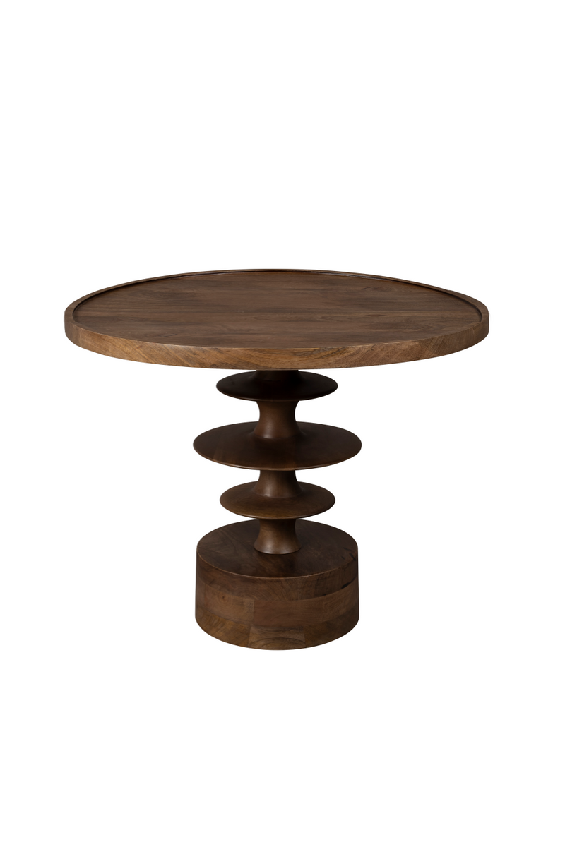 Round Wooden Coffee Table | Dutchbone Cath | Oroatrade.com