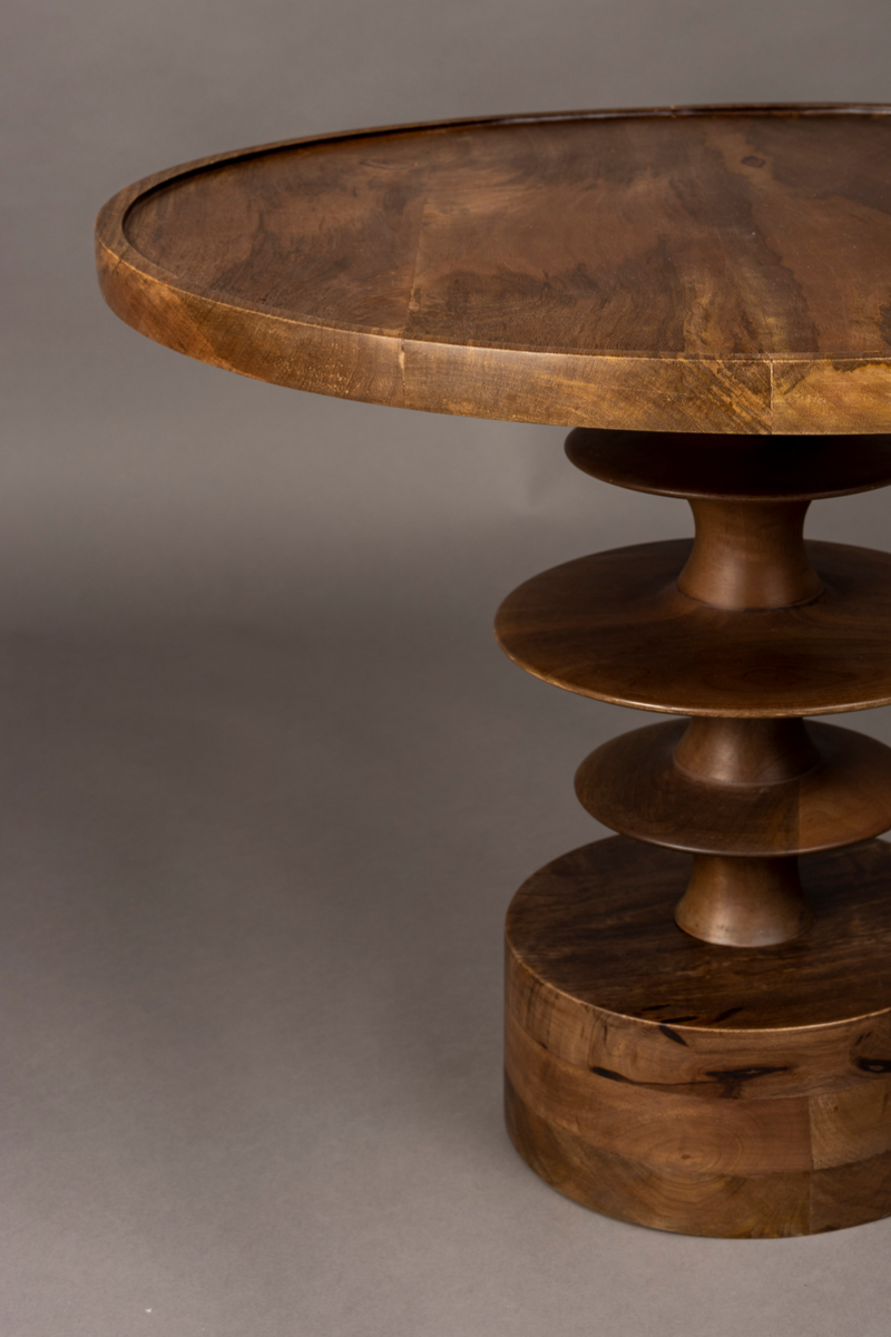 Round Wooden Coffee Table | Dutchbone Cath | Oroatrade.com