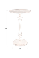 Black Pedestal Side Table | Dutchbone Odessa | Oroatrade.com