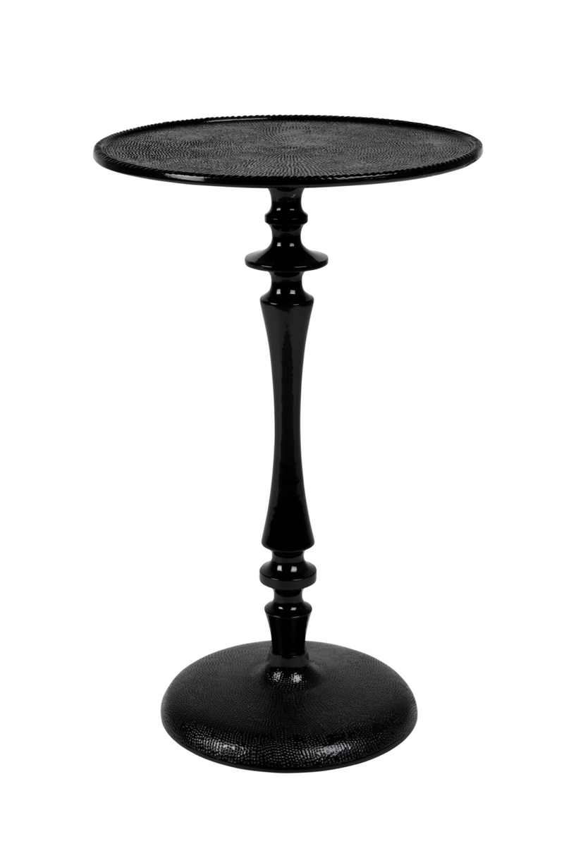 Black Pedestal Side Table | Dutchbone Odessa | Oroatrade.com