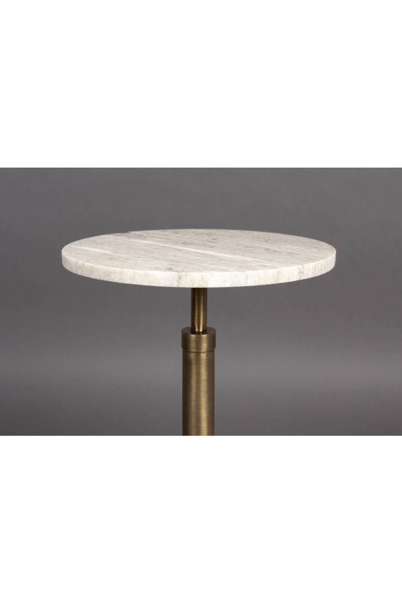 Gold Pedestal Side Table | Dutchbone Sana | Oroatrade.com