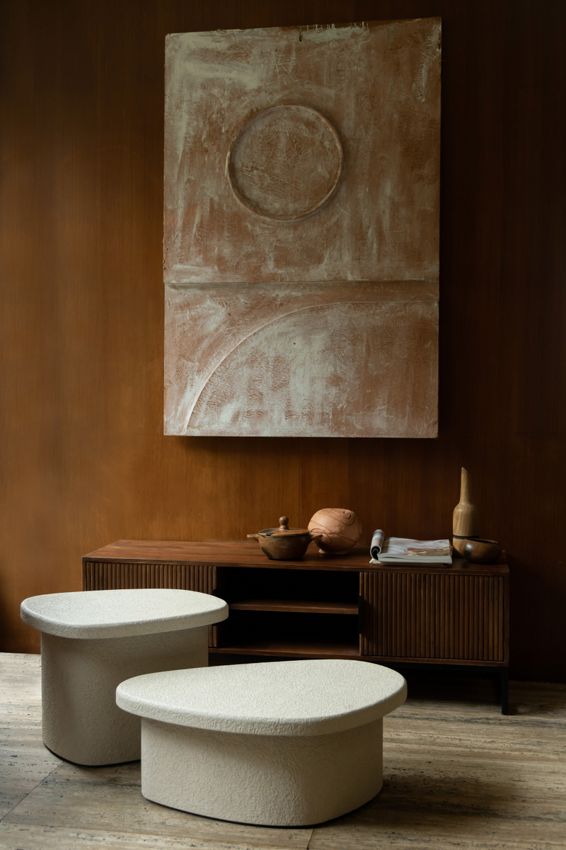 Beige Marble Coffee Table | Dutchbone Veda | Oroatrade.com