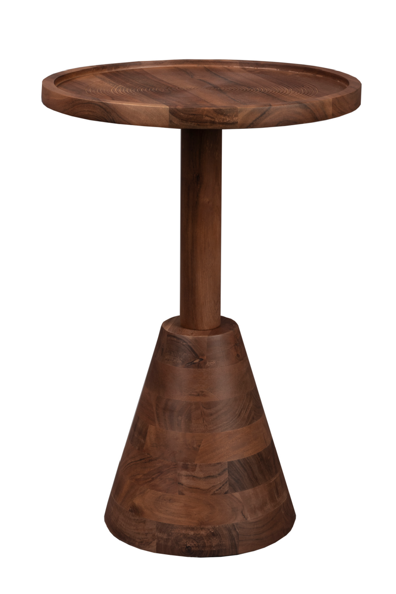Acacia Pedestal Side Table | Dutchbone Zion | Oroatrade.com