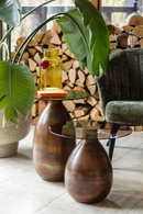 Brown Glass Side Table Set (2) | Dutchbone Selene | Oroatrade.com