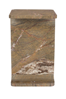 Brown Marble Square Side Table | Dutchbone Satpura | Oroatrade.com