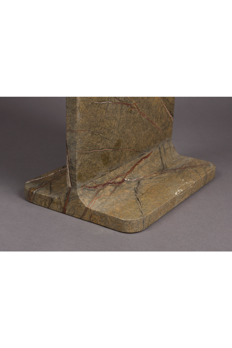 Brown Marble Square Side Table | Dutchbone Satpura | Oroatrade.com