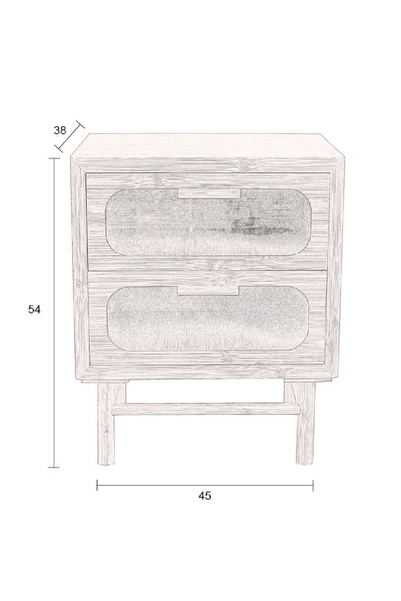 Bamboo Storage Side Table | Dutchbone Caroun | Oroatrade.com