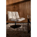White Boucle Swivel Lounge Chair | Dutchbone Bar | Oroatrade.com