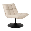 White Boucle Swivel Lounge Chair | Dutchbone Bar | Oroatrade.com