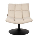 White Boucle Swivel Lounge Chair | Dutchbone Bar | Oroatrade.com
