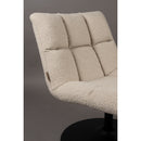 White Boucle Swivel Lounge Chair | Dutchbone Bar | Oroatrade.com