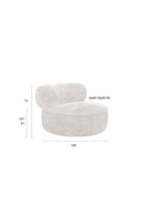 Round Modern Lounge Chair | Dutchbone Tilbury | Oroatrade.com